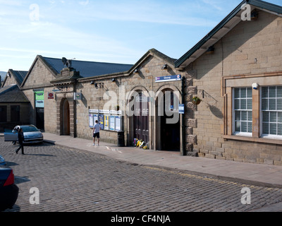 Glossop Gare, Glossop, Derbyshire, Angleterre, RU Banque D'Images