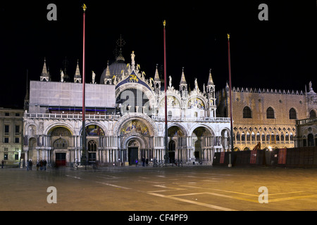 La basilique Saint-Marc, Venise, Vénétie, Italie Banque D'Images