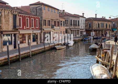 Rio dei Vetrai, Murano, Venise, Vénétie, Italie Banque D'Images