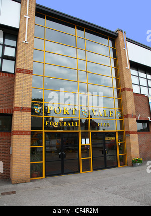 Port Vale Football Club, Burslem, Stoke-on-Trent, le personnel Banque D'Images