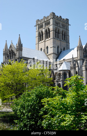 La Cathédrale St Jean le Baptiste, la deuxième plus grande cathédrale catholique du Royaume-Uni. Banque D'Images