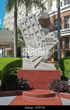 24 décembre 1964, mémorial de la bombe en face de l'hôtel Park Hyatt Saigon, Ho Chi Minh City, Vietnam Banque D'Images