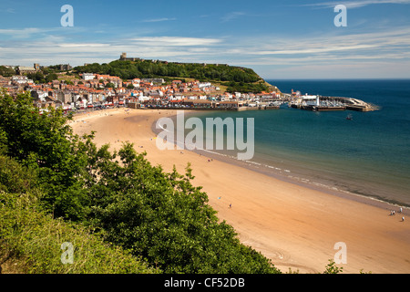 South Bay Beach à South Bay, Scarborough. Banque D'Images