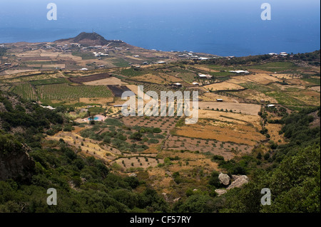 Monastero Valley, l'île de Pantelleria, Trapani, Sicile, Italie Banque D'Images