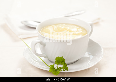 Soupe de courgettes savoureuse Banque D'Images