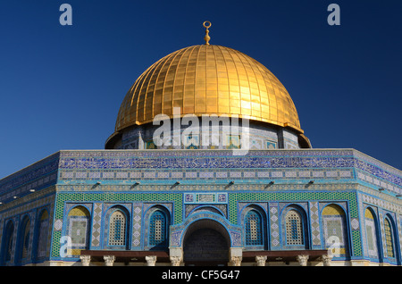 Dôme du Rocher à Jérusalem, Israël. Banque D'Images