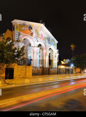 Eglise de toutes les nations, aussi connu comme Basiilca d'agonie, est dit être la dernière place Jésus a prié avant leur arrestation. Banque D'Images