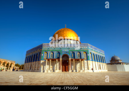 Dôme du Rocher à Jérusalem, Israël. Banque D'Images