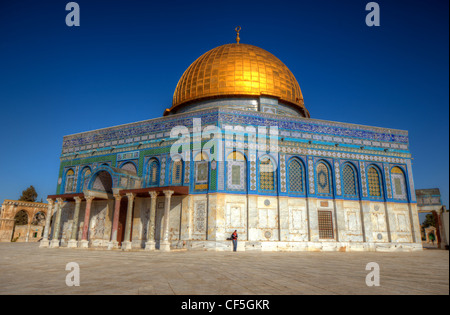 Dôme du Rocher à Jérusalem, Israël. Banque D'Images