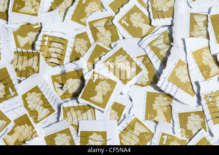 La première classe utilisé des timbres. Banque D'Images