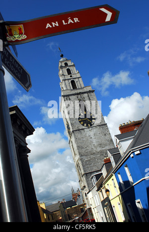 Vue de l'église St Annes dans Shandon. Banque D'Images