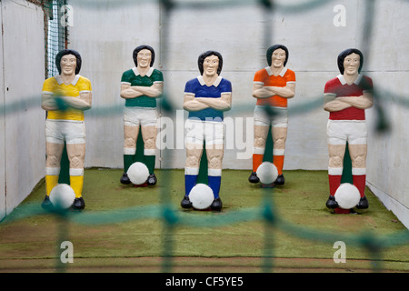 Jeu de Football lors d'une fête foraine. Banque D'Images