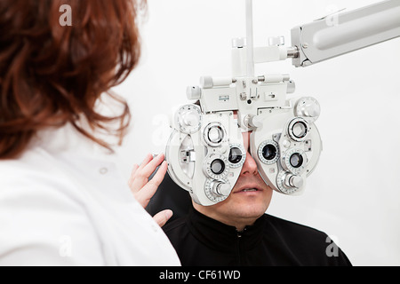 un test de vue Banque D'Images