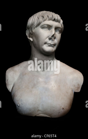 Trajan - Marcus Ulpius Nerva Traianus Augustus 53 - AD 117 Empereur Romain Rome Italie Italien Banque D'Images