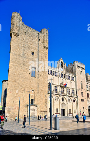 Palais des Archevêques, Narbonne, France. Banque D'Images