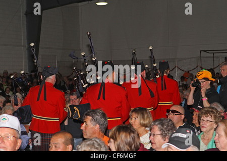 Pipers sac en uniforme Banque D'Images