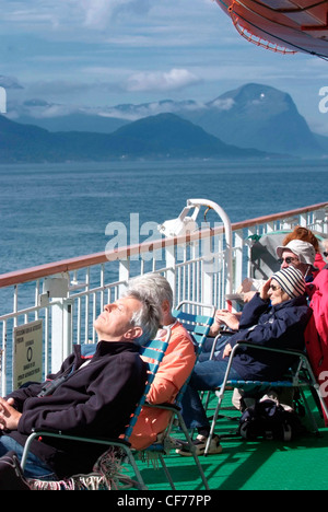 La Norvège (le fjord de Geiranger Geirangerfjorden) est un fjord dans la région de Sunnmøre, dans le sud de Møre og Romsdal Banque D'Images