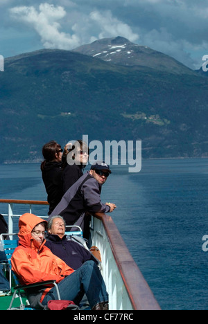 La Norvège (le fjord de Geiranger Geirangerfjorden) est un fjord dans la région de Sunnmøre, dans le sud de Møre og Romsdal Banque D'Images