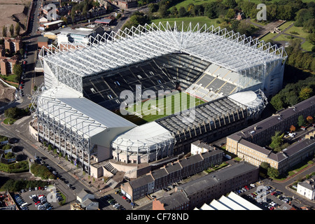 Image aérienne de St James Park, Newcastle Banque D'Images