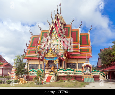 L'un des bâtiments du temple Wat Plai Laem - temple bouddhiste à Koh Samui, Thaïlande Banque D'Images