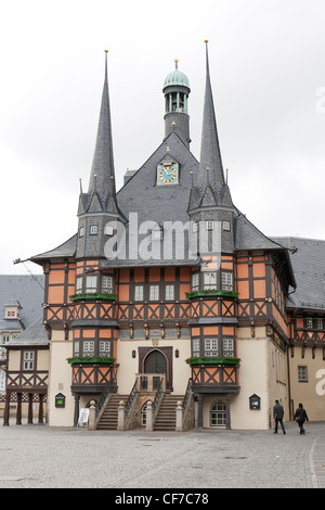 Hôtel de ville de Wernigerode, Allemagne Banque D'Images