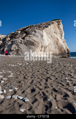 Rocher d'Aphrodite, région de Paphos, Chypre Banque D'Images