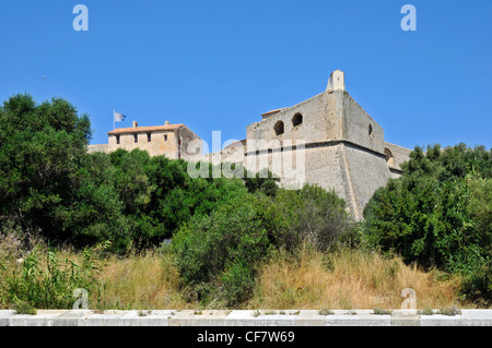 Le fort carré d'Antibes, dans le sud-est de la France, département des Alpes maritimes, construit par Vauban Banque D'Images