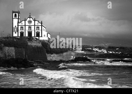 Dans la paroisse de l'église de São Roque, île de São Miguel, Açores, Portugal Banque D'Images