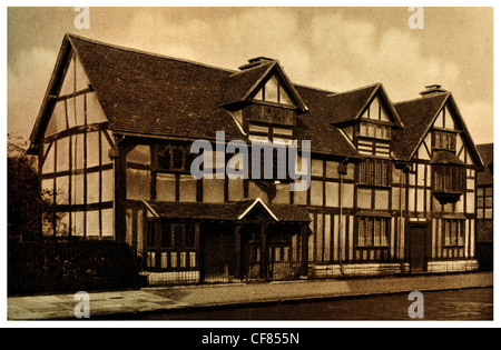 William Shakespeare Birthplace Trust de Stratford-upon-Avon national memorial 1930 Warwick Warwickshire West Midlands England UK Banque D'Images