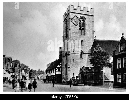 Henley-in-Arden Henley Warwickshire Angleterre médiévale historique high street church Europe Royaume-uni loisirs tourisme attraction touristique Banque D'Images