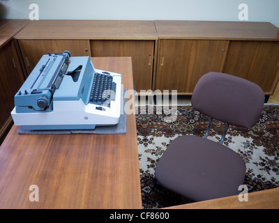 Détails de l'original office de premier secrétaire à Mielke STASI ou l'état du siège de la police secrète maintenant Museum à Berlin Banque D'Images