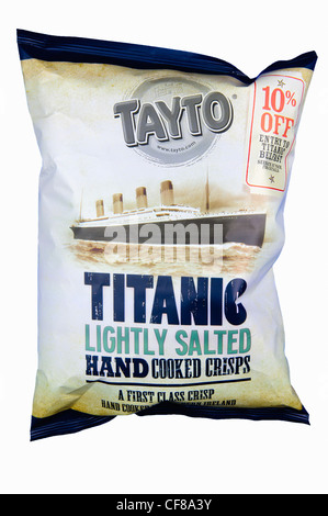 Tayto lancer Titanic chips Banque D'Images