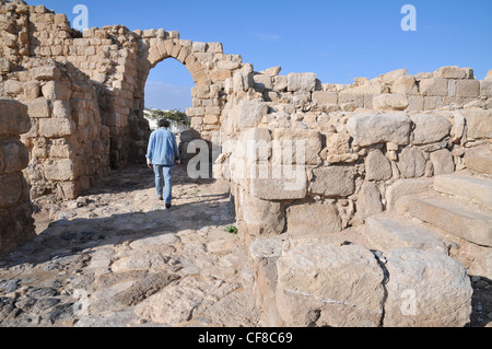 Israël, Cisjordanie, le monastère d'Euthymius était un laura en Palestine fondé par Saint Euthymius le Grand en 420. Banque D'Images