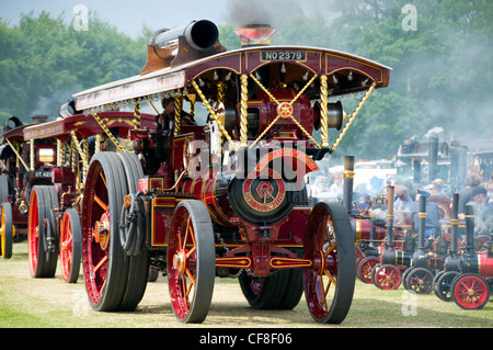 Les moteurs de traction vintage célébrer le pouvoir de l'ingénierie britannique à un rassemblement sur la vapeur de New York en juillet 04,2010 Banque D'Images