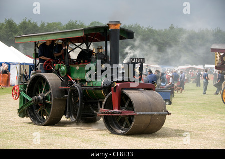 Les moteurs de traction vintage célébrer le pouvoir de l'ingénierie britannique à un rassemblement sur la vapeur de New York en juillet 04,2010 Banque D'Images