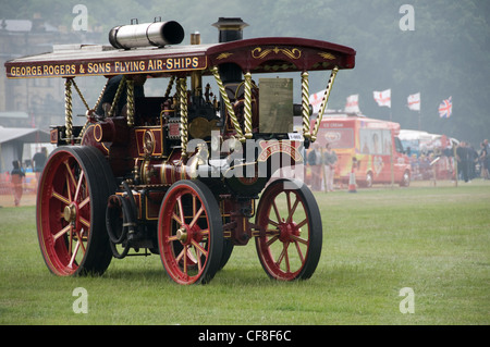 Les moteurs de traction vintage célébrer le pouvoir de l'ingénierie britannique à un rassemblement sur la vapeur de New York en juillet 04,2010 Banque D'Images