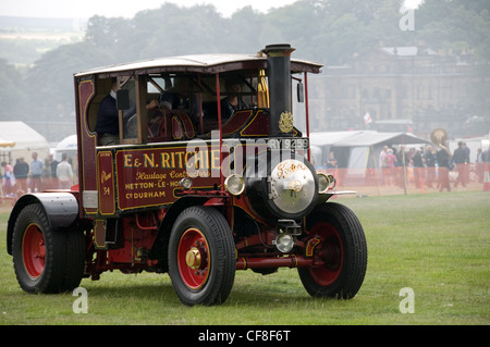 Les moteurs de traction vintage célébrer le pouvoir de l'ingénierie britannique à un rassemblement sur la vapeur de New York en juillet 04,2010 Banque D'Images