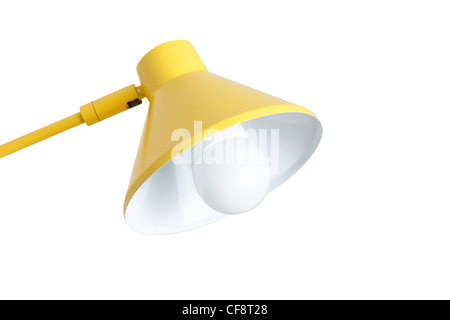 Un abat-jour à la mode jaune Banque D'Images