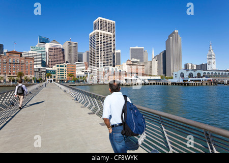 City skyline, Embarcadero, San Francisco, California, USA Banque D'Images