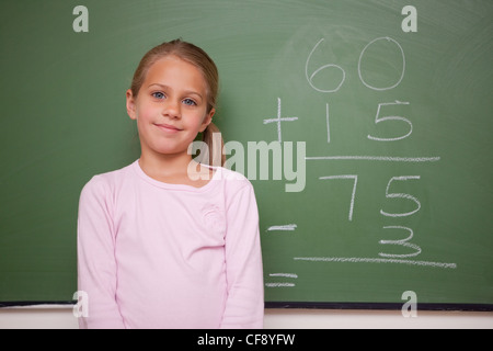 Girl standing up Banque D'Images