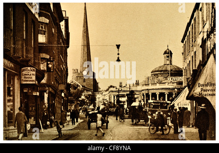 Fore Street Bridgwater Corn Exchange Eglise St Mary Street Ville marché Somerset du Sud-ouest de l'angleterre Europe Royaume-uni tourisme Banque D'Images