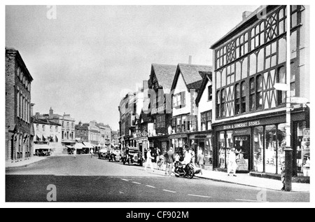 Fore Street Taunton l'architecture victorienne de la rue principale du sud-ouest de l'Angleterre Somerset UK Europe tourisme boutiques achetez au détail Banque D'Images