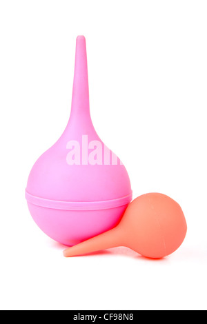 L'ampoule du côlon pour les procédures sur un fond blanc Banque D'Images