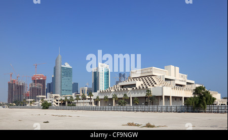 Vue sur le centre-ville de Doha, Qatar Banque D'Images