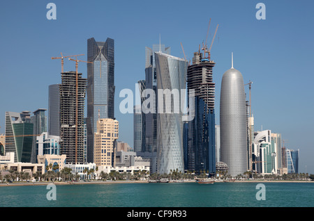 Quartier du centre-ville de Doha, Qatar West Bay Banque D'Images