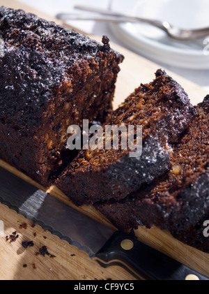 Les recettes traditionnelles de Yorkshire Yorkshire Dales Cake Ingrédients : beurre g, g, g, sucre peler g groseilles, oeufs, bien Banque D'Images