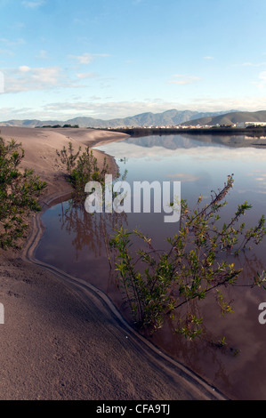 Lagoon, Playa Hermosa Beach, Ensenada, Baja California, Mexique, Banque D'Images