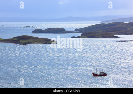 Achiltibuie, Achnahaid Bay, Grande Bretagne, Highland, highlands, sky, highland, îles, îles britanniques, island, île, dans la mer, côte, Banque D'Images