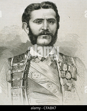 Nicolas I (1841- 1921). Prince (1860-1910) et Roi de Monténégro (1910-1918). Banque D'Images