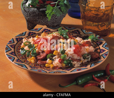 Riz mexicain - pan Banque D'Images